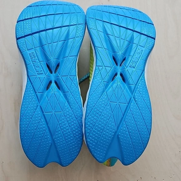 Hoka Womens Sneakers - Teal and Lime - Picture 6 of 6